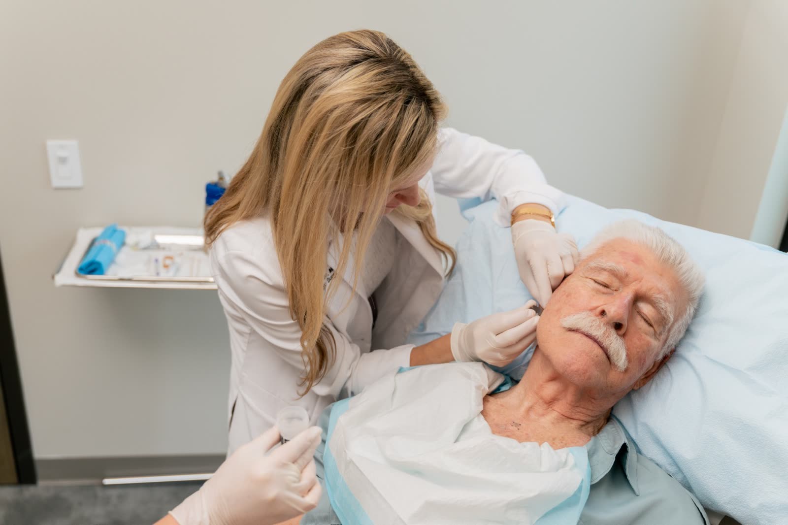 Mohs surgery underway at West Georgia Dermatology